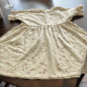 Floral Cream Kids Dress
